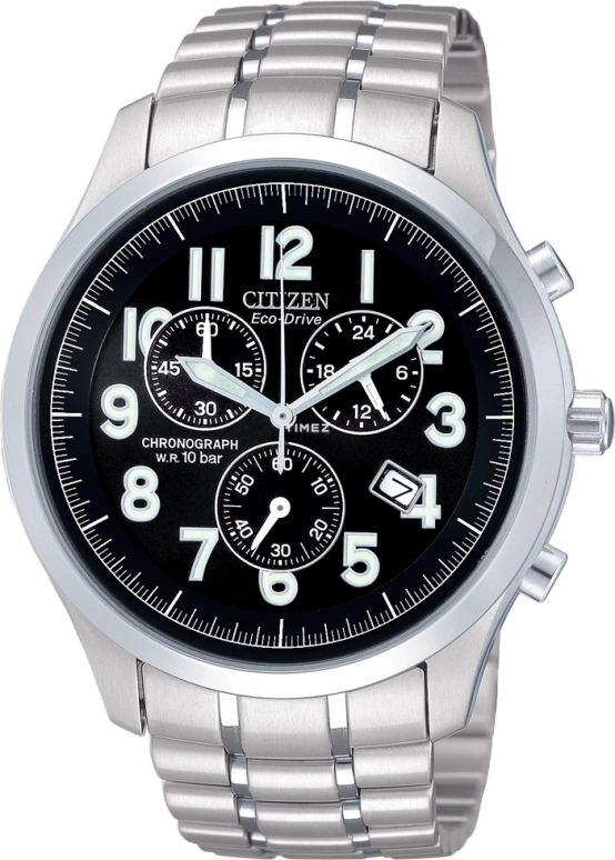 Citizen,Eco-Drive 39mm,39mm,Stainless Steel,Black,Quartz,In-house Caliber,Sapphire,Crystal Glass,AT0371,AT0371-53F