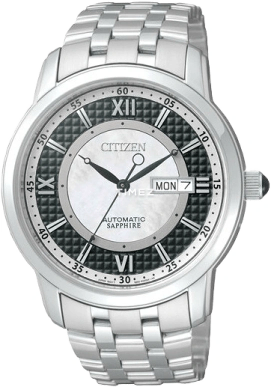 Citizen,Other 40mm,40mm,Stainless Steel,Black,Sapphire,Mother of Pearl,NH8300,NH8300-57EB