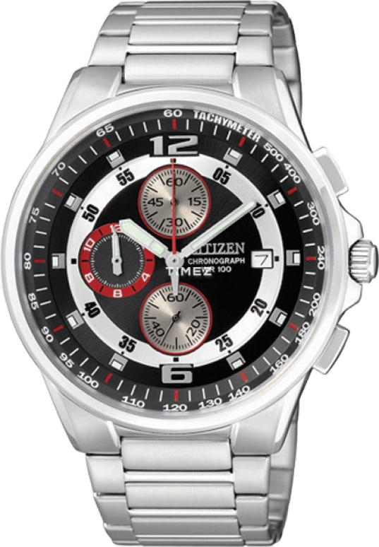 Citizen,Quartz 44mm,44mm,Stainless Steel,Black,Quartz,AN3380,AN3380-53F