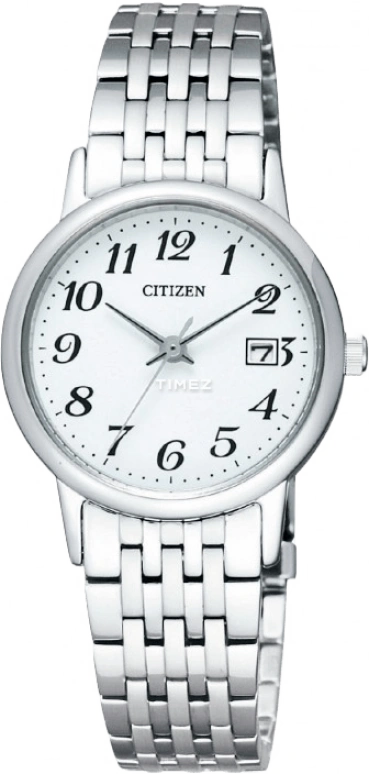 Citizen,Quartz 27mm,27mm,Stainless Steel,White,Quartz,EW1580,EW1580-50B