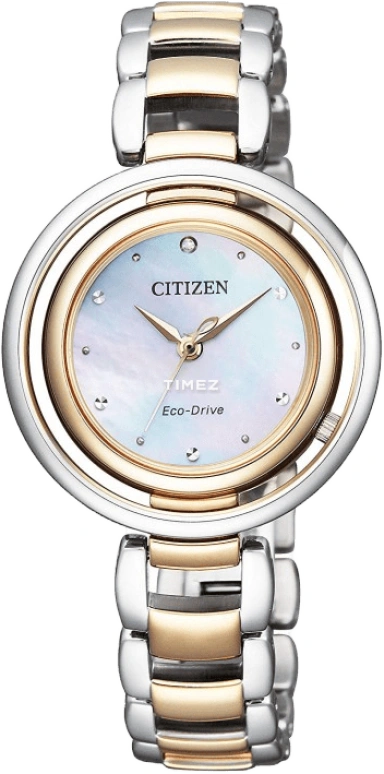 Citizen,Quartz 30.50mm,30.50mm,Stainless Steel,White,Quartz,EM0666,EM0666-97D