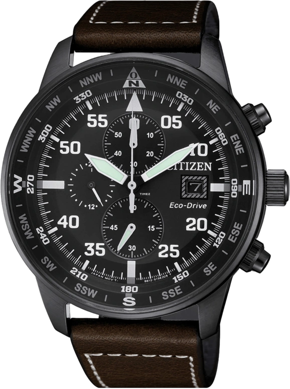 Citizen,Eco-Drive 44mm,44mm,Stainless Steel,Black,Quartz,In-house Caliber,Crystal Glass,CA0695,CA0695-17E
