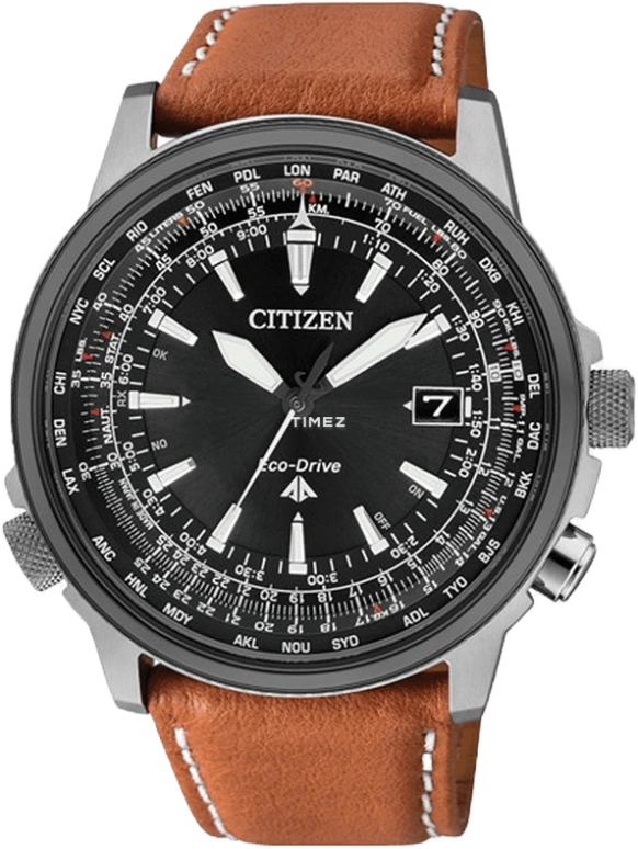 Citizen,Eco-Drive 45mm,45mm,Titanium,Black,Sapphire,CB0135,CB0135-07E