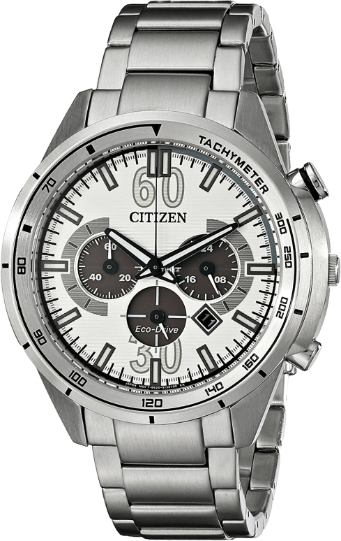 Citizen,Quartz 44mm,44mm,Stainless Steel,White,Quartz,CA4121,CA4121-57A