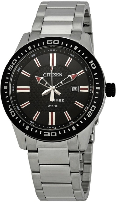 Citizen,Quartz 40mm,40mm,Stainless Steel,Black,Quartz,BI1061,BI1061-50E