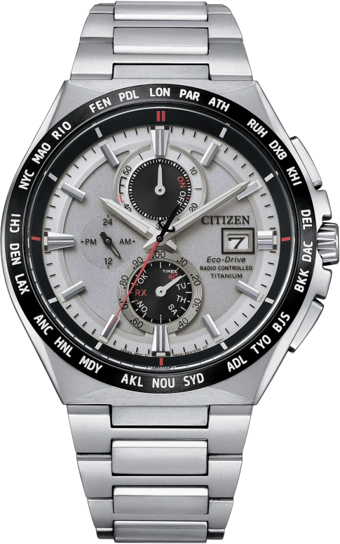 Citizen,Eco-Drive 43mm,43mm,Titanium,Silver,Quartz,AT8234,AT8234-85A