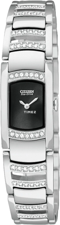 Citizen,Eco-Drive 15mm,15mm,Stainless Steel,Black,Quartz,EG2730,EG2730-57E