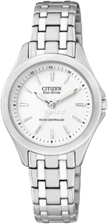 Citizen,Eco-Drive 29mm,29mm,Stainless Steel,White,Quartz,In-house Caliber,Sapphire,Crystal Glass,ES5040,ES5040-51A