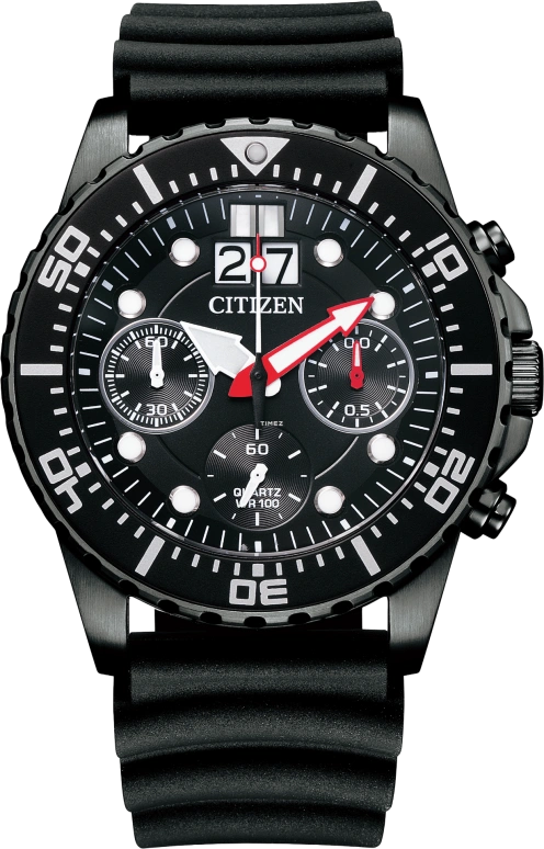 Citizen,Quartz 43mm,43mm,Stainless Steel,Black,Quartz,In-house Caliber,Hardlex,Crystal Glass,AI7005,AI7005-12E