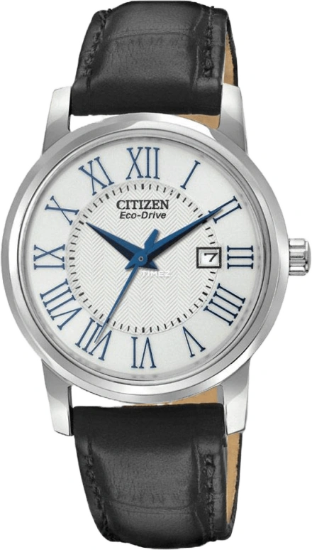 Citizen,Eco-Drive 30mm,30mm,Stainless Steel,White,Hardlex,Crystal Glass,Closed,EW1568,EW1568-04A