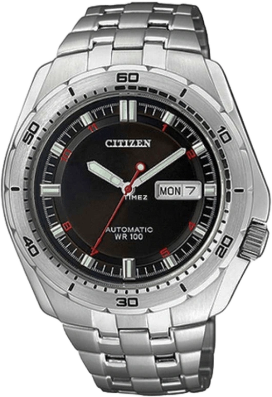 Citizen,Other 43mm,43mm,Stainless Steel,Black,Automatic,NH7480,NH7480-59E