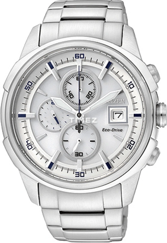 Citizen,Eco-Drive 43mm,43mm,Stainless Steel,White,Quartz,CA0370,CA0370-54A