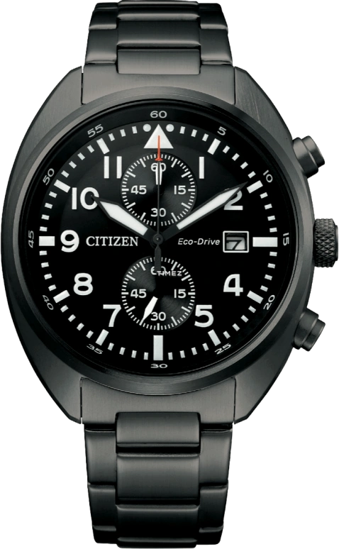 Citizen,Eco-Drive 41mm,41mm,Stainless Steel,Black,Quartz,In-house Caliber,Sapphire,Crystal Glass,CA7047,CA7047-86E
