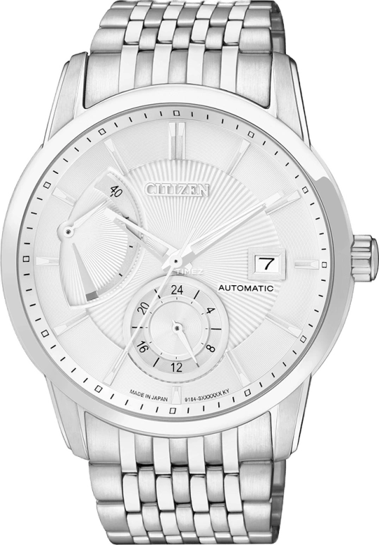 Citizen,Other 42mm,42mm,Stainless Steel,White,Sapphire,Crystal Glass,Open,NB3000,NB3000-56A