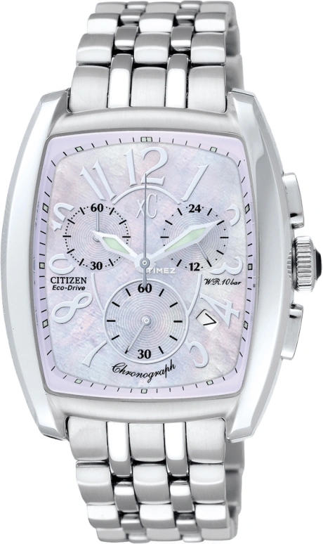 Citizen,Eco-Drive 36mm,36mm,Stainless Steel,Silver White,Crystal Glass,Mother of Pearl,FA2060,FA2060-59X