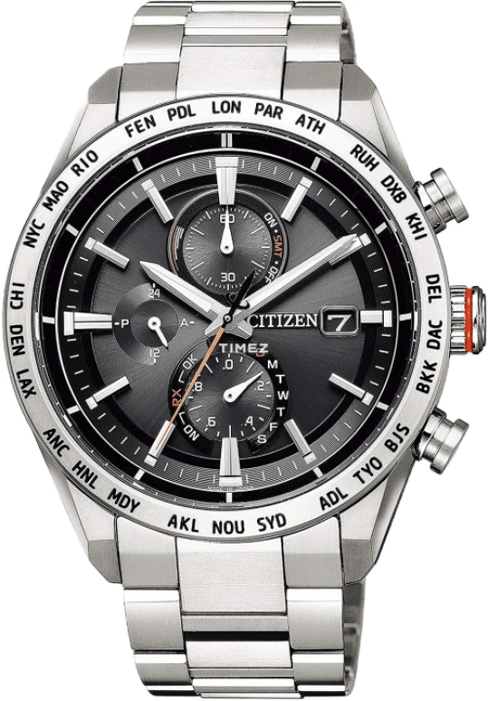 Citizen,Eco-Drive 42mm,42mm,Titanium,Black,Quartz,In-house Caliber,Sapphire,AT8181,AT8181-63E
