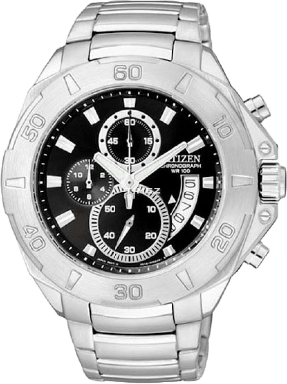 Citizen,Quartz 42mm,42mm,Stainless Steel,Black,Quartz,AN3400,AN3400-58E