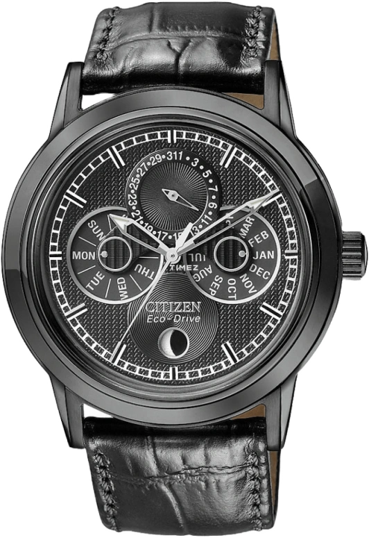 Citizen,Eco-Drive 41mm,41mm,Stainless Steel,Black,Quartz,BU0035,BU0035-06E