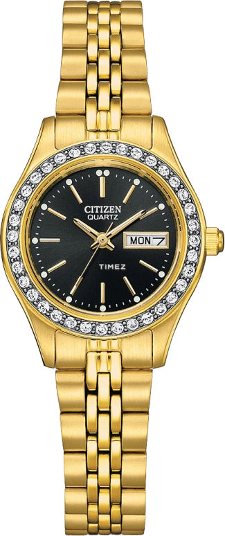 Citizen,Quartz 25.50mm,25.50mm,Stainless Steel,Black,Quartz,EQ0532,EQ0532-55E