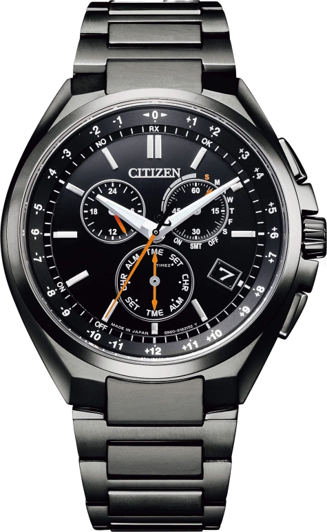 Citizen,Eco-Drive 41.50mm,41.50mm,Titanium Gold,Black,Sapphire,Crystal Glass,CB5045,CB5045-60E