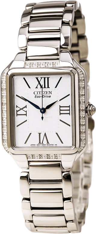 Citizen,Eco-Drive ,Stainless Steel,White,Quartz,EM0190,EM0190-52A