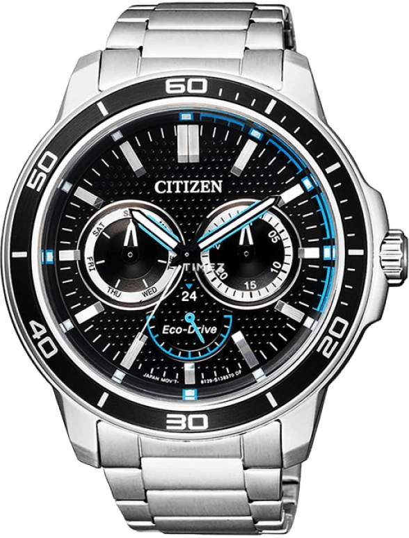 Citizen,Eco-Drive 44mm,44mm,Stainless Steel,Black,Quartz,BU2040,BU2040-56E