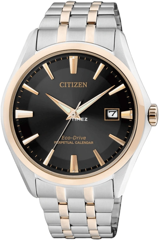 Citizen,Eco-Drive 40mm,40mm,Stainless Steel,Rose Gold,Black,Sapphire,Crystal Glass,Glass,Rose Gold,BL1284,BL1284-53E