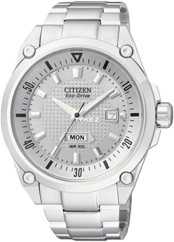 Citizen,Eco-Drive 42mm,42mm,Stainless Steel,Silver White,Quartz,In-house Caliber,Sapphire,Crystal Glass,BM5000,BM5000-62AB