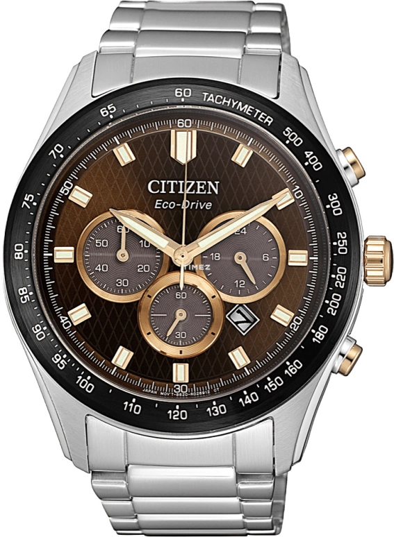 Citizen,Eco-Drive 43mm,43mm,Stainless Steel,Coffee,Brown,Quartz,In-house Caliber,Sapphire,Crystal Glass,CA4456,CA4456-83X