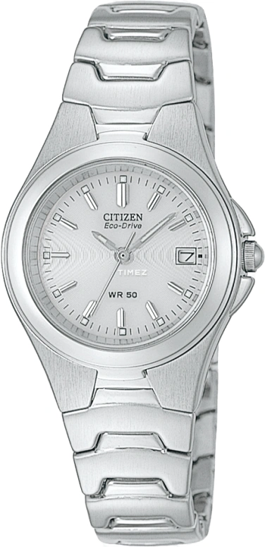 Citizen,Eco-Drive 27mm,27mm,Stainless Steel,White,Hardlex,Crystal Glass,EW0320,EW0320-56H