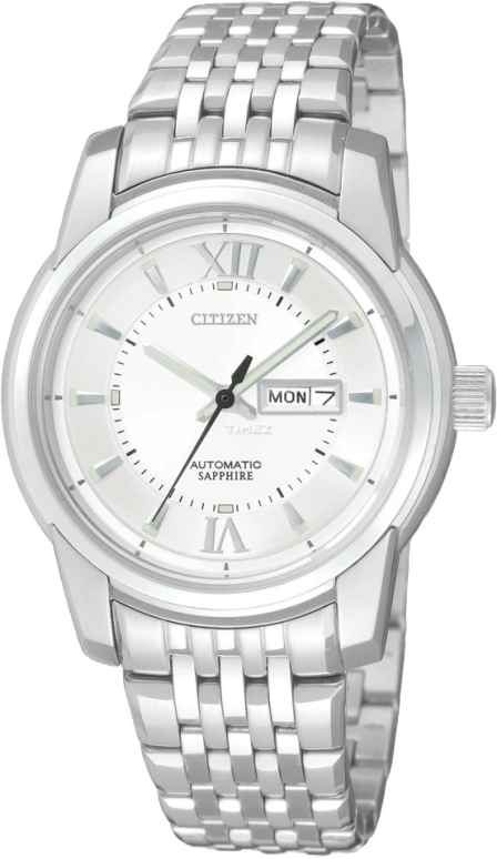 Citizen,Other 32mm,32mm,Stainless Steel,White,Sapphire,Crystal Glass,PD3427,PD3427-54AB
