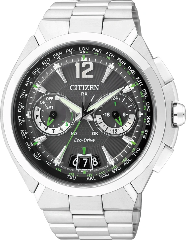 Citizen,Eco-Drive 46mm,46mm,Stainless Steel,Black,Sapphire,CC1091,CC1091-50F