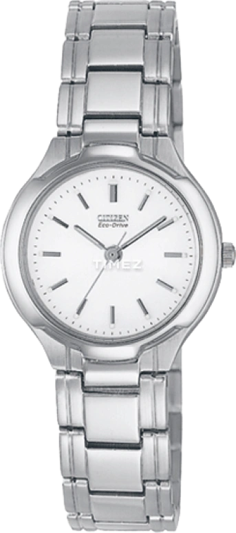 Citizen,Other 26mm,26mm,Stainless Steel,White,Quartz,In-house Caliber,Hardlex,Crystal Glass,EP5460,EP5460-53A