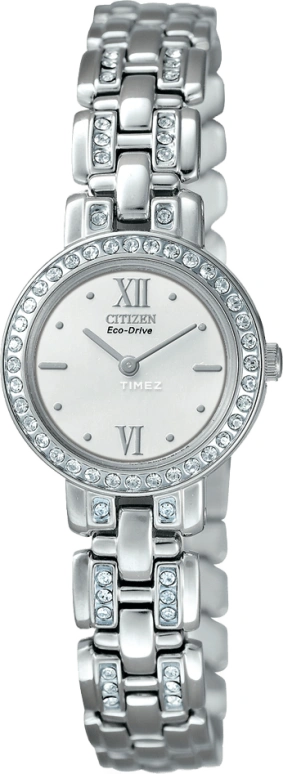 Citizen,Eco-Drive 21mm,21mm,Stainless Steel,White,Quartz,In-house Caliber,Sapphire,Crystal Glass,EW9145,EW9145-55A