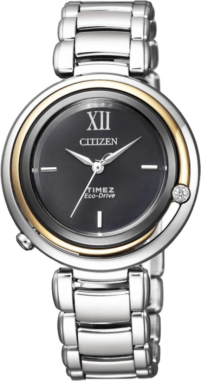 Citizen,Quartz 32.20mm,32.20mm,Stainless Steel,Black,Quartz,EM0658,EM0658-95E
