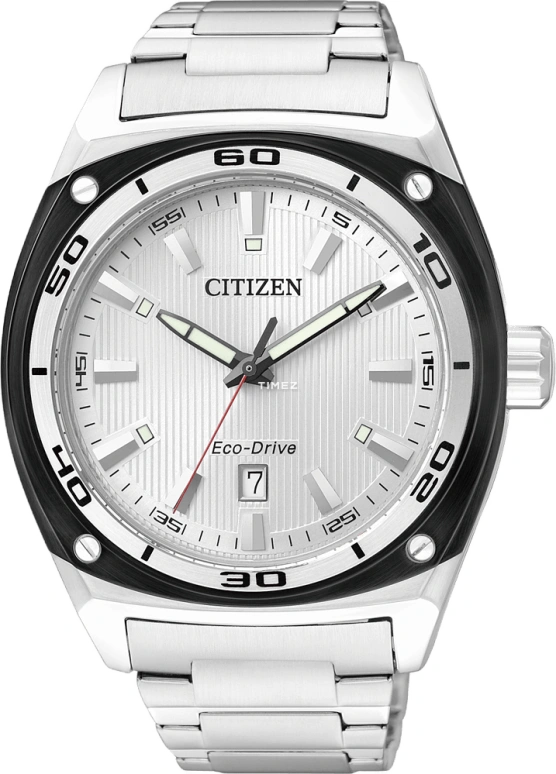 Citizen,Eco-Drive 43mm,43mm,Stainless Steel,Silver,Sapphire,Crystal Glass,Closed,AW1041,AW1041-53B