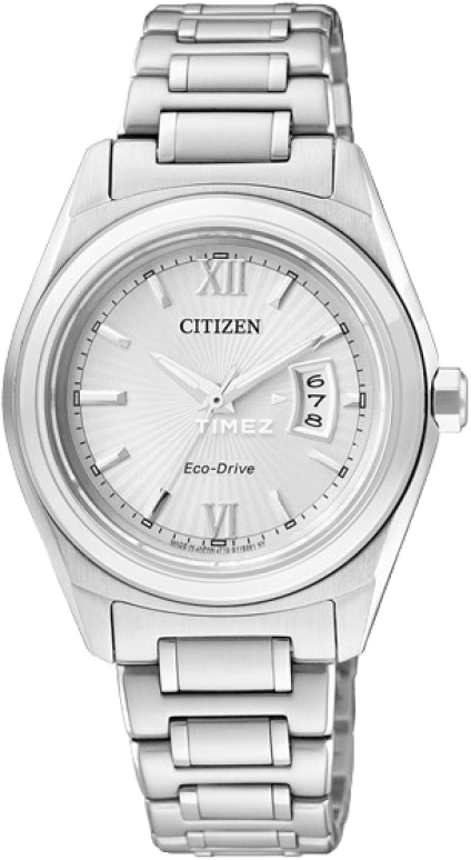 Citizen,Eco-Drive 31mm,31mm,Stainless Steel,White,Sapphire,Crystal Glass,FE1050,FE1050-52A