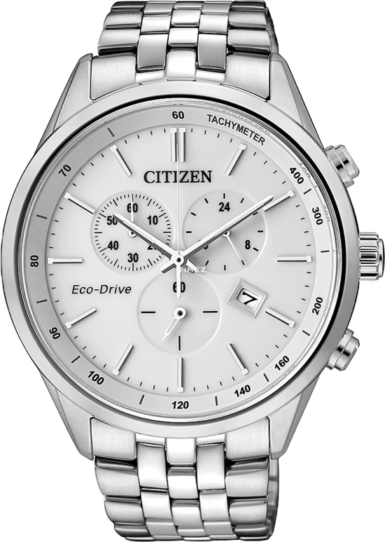 Citizen,Eco-Drive 42mm,42mm,Stainless Steel,White,Sapphire,Crystal Glass,AT2140,AT2140-55A