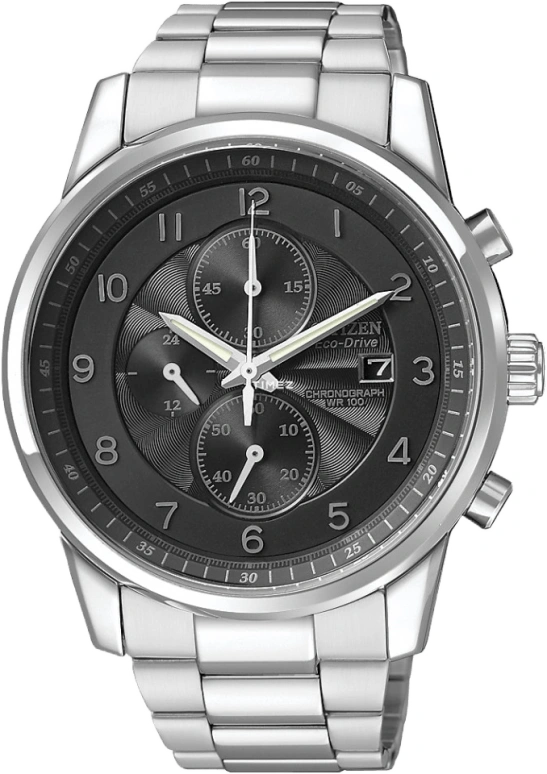 Citizen,Eco-Drive 42mm,42mm,Stainless Steel,Black,Quartz,CA0330,CA0330-59E