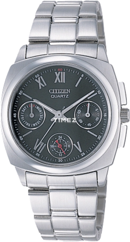 Citizen,Other 31x32mm,31x32mm,Stainless Steel,Black,Quartz,In-house Caliber,Hardlex,Crystal Glass,ED8070,ED8070-51E