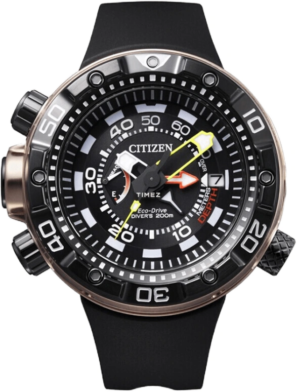 Citizen,Eco-Drive 50mm,50mm,Stainless Steel,Black,Crystal Glass,BN2025,BN2025-02E