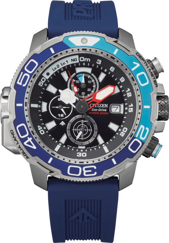 Citizen,Eco-Drive 50mm,50mm,Stainless Steel,Black,Quartz,In-house Caliber,Sapphire,Crystal Glass,BJ2169,BJ2169-08E