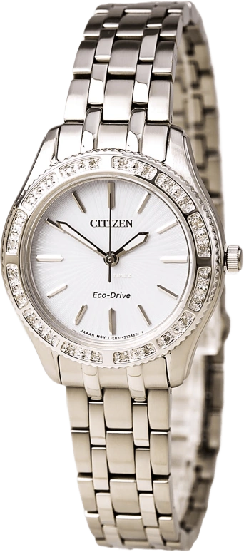 Citizen,Other 29mm,29mm,Stainless Steel,White,Quartz,EM0240,EM0240-56A