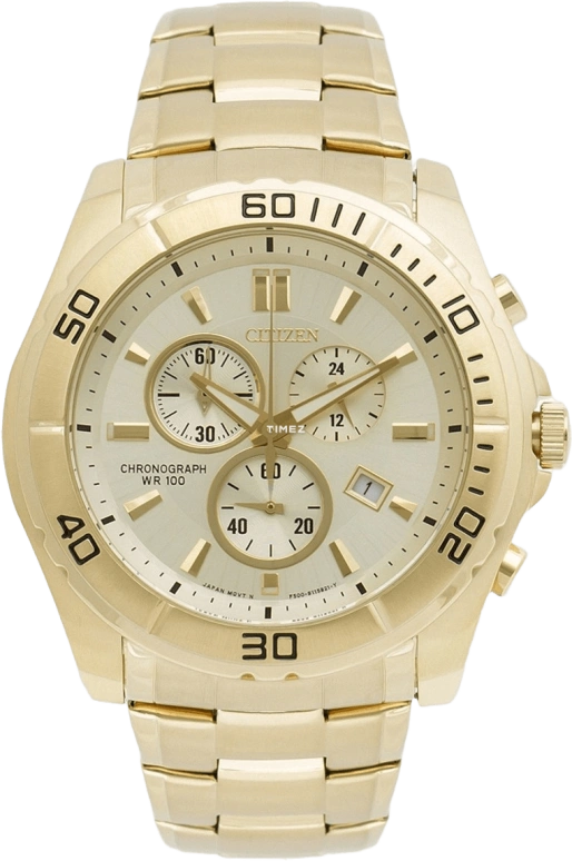 Citizen,Quartz 42mm,42mm,Stainless Steel,Gold,Quartz,AN7102,AN7102-54P