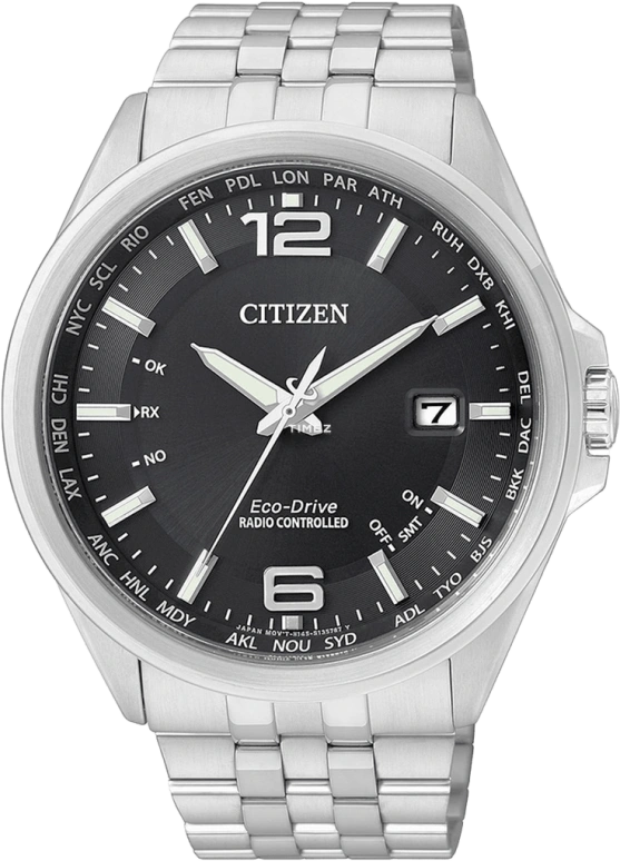 Citizen,Eco-Drive 43mm,43mm,Stainless Steel,Black,Quartz,CB0010,CB0010-88E