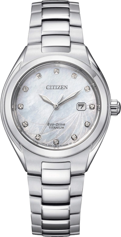Citizen,Eco-Drive 31mm,31mm,Titanium,Quartz,EW2611,EW2611-87D