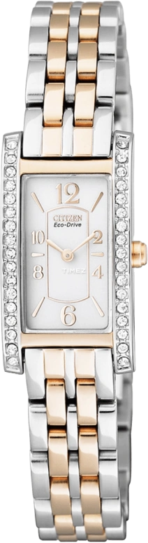 Citizen,Eco-Drive 21x15mm,21x15mm,Stainless Steel,White,Quartz,In-house Caliber,Sapphire,Crystal Glass,EG2028,EG2028-51A
