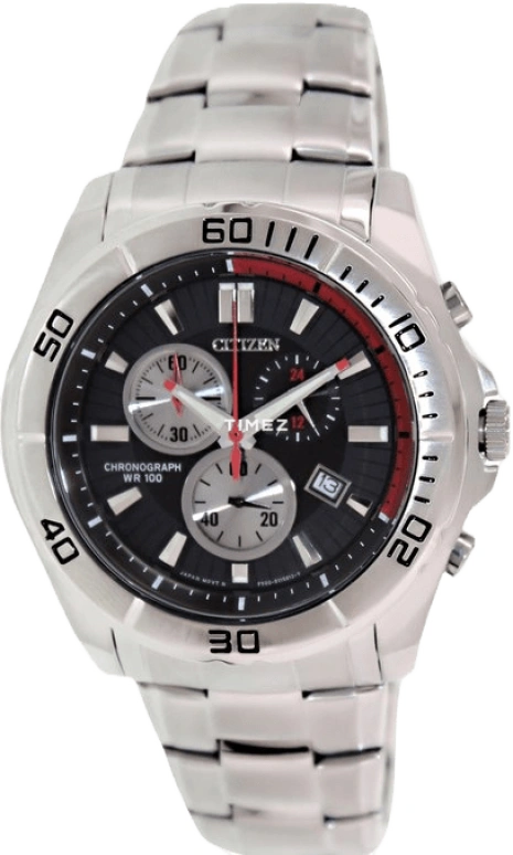 Citizen,Quartz 43mm,43mm,Stainless Steel,Black,Quartz,AN7100,AN7100-50F