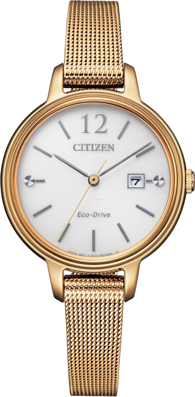 Citizen,Eco-Drive 31mm,31mm,Stainless Steel,White,Quartz,In-house Caliber,Crystal Glass,EW2447,EW2447-89A