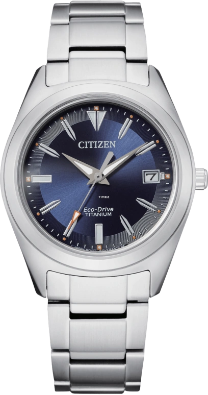 Citizen,Eco-Drive 34mm,34mm,Titanium,Blue,Quartz,FE6150,FE6150-85L